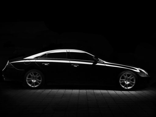 black sedan